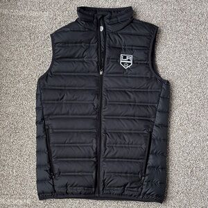 Columbia Black Quilted Vest LA Kings NWOT